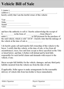 Car Bill of Sale Doc form