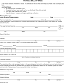 Editable Bill of Sale form