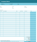 Simple Invoice Template 1 form