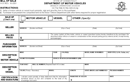 Bill of Sale Department of Motor Vehicles form