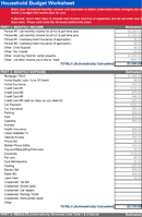 Monthly Budget Excel Spreadsheet form