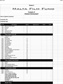 Film Budget Template 1 form