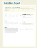 Quick-Start Budget form